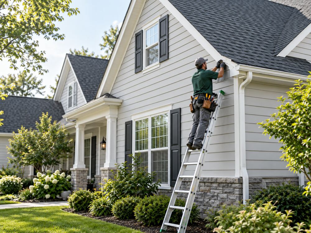 Professional exterior siding and roof repair